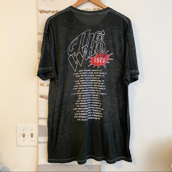 THE WHO Burnout 1975 Retro Vintage Style Band Tee - Picture 4 of 6